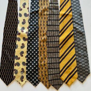 Ties (6) - assorted brands - all 6